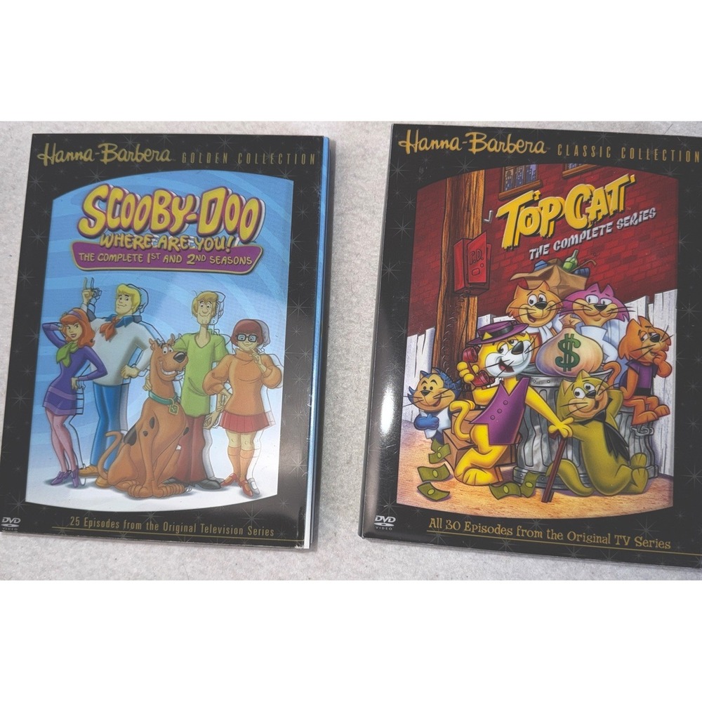 Scooby Doo Where Are You & Top Cat Complete Series DVD Lot 8 Discs HB